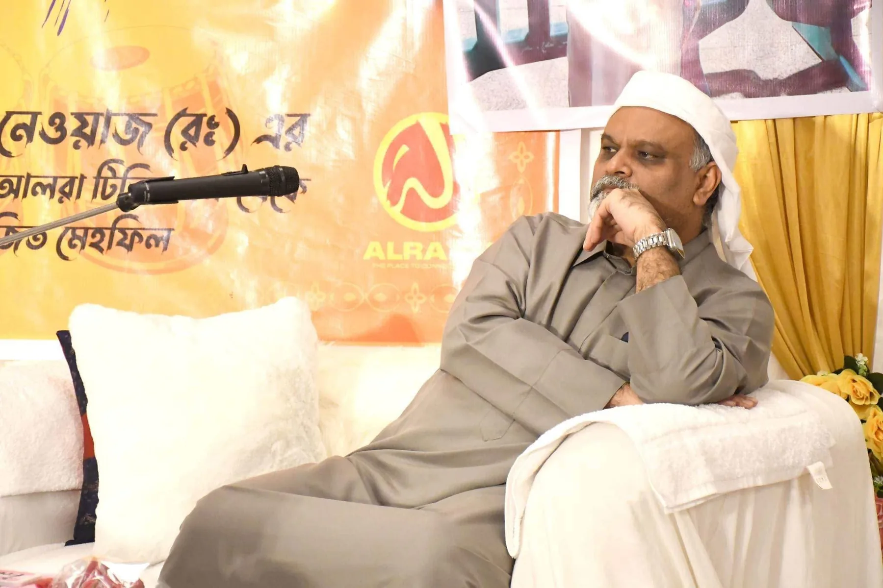 Community members gathered at an MFI spiritual event in Bangladesh, 2023