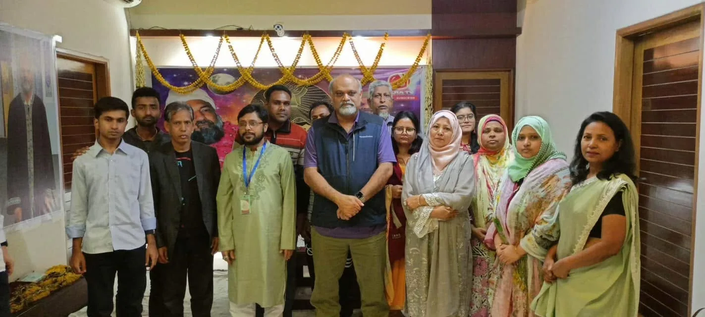 Community members gathered at an MFI spiritual event in Bangladesh, 2023