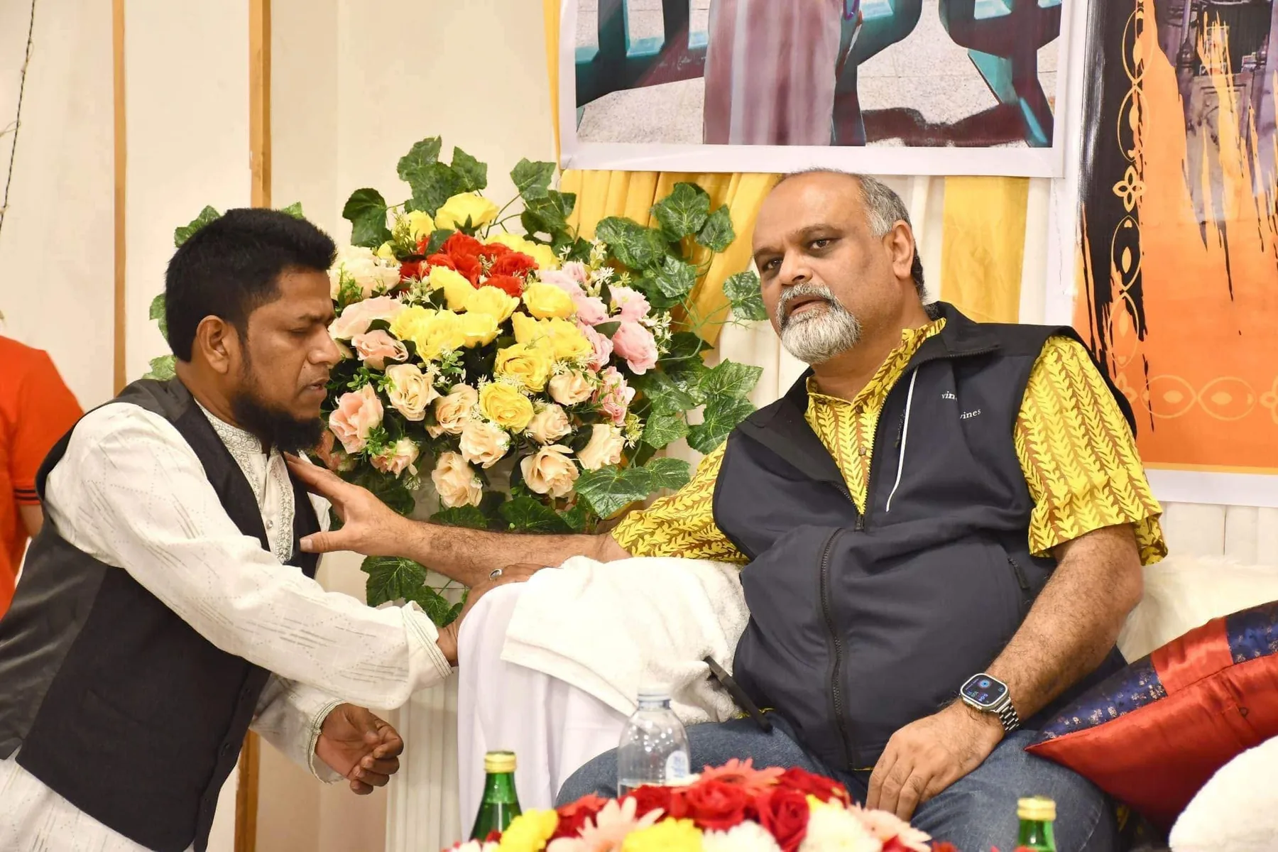 Community members gathered at an MFI spiritual event in Bangladesh, 2023