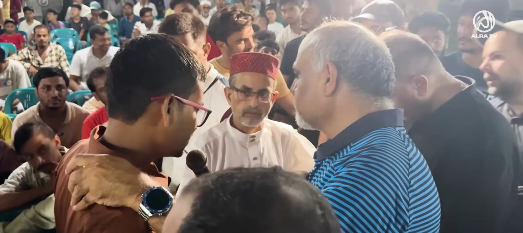Sufi Master Younus AlGohar addressing a spiritual gathering during the Bangladesh Tour 2025