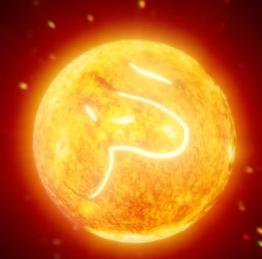 Alif Laam Raa written on the Sun