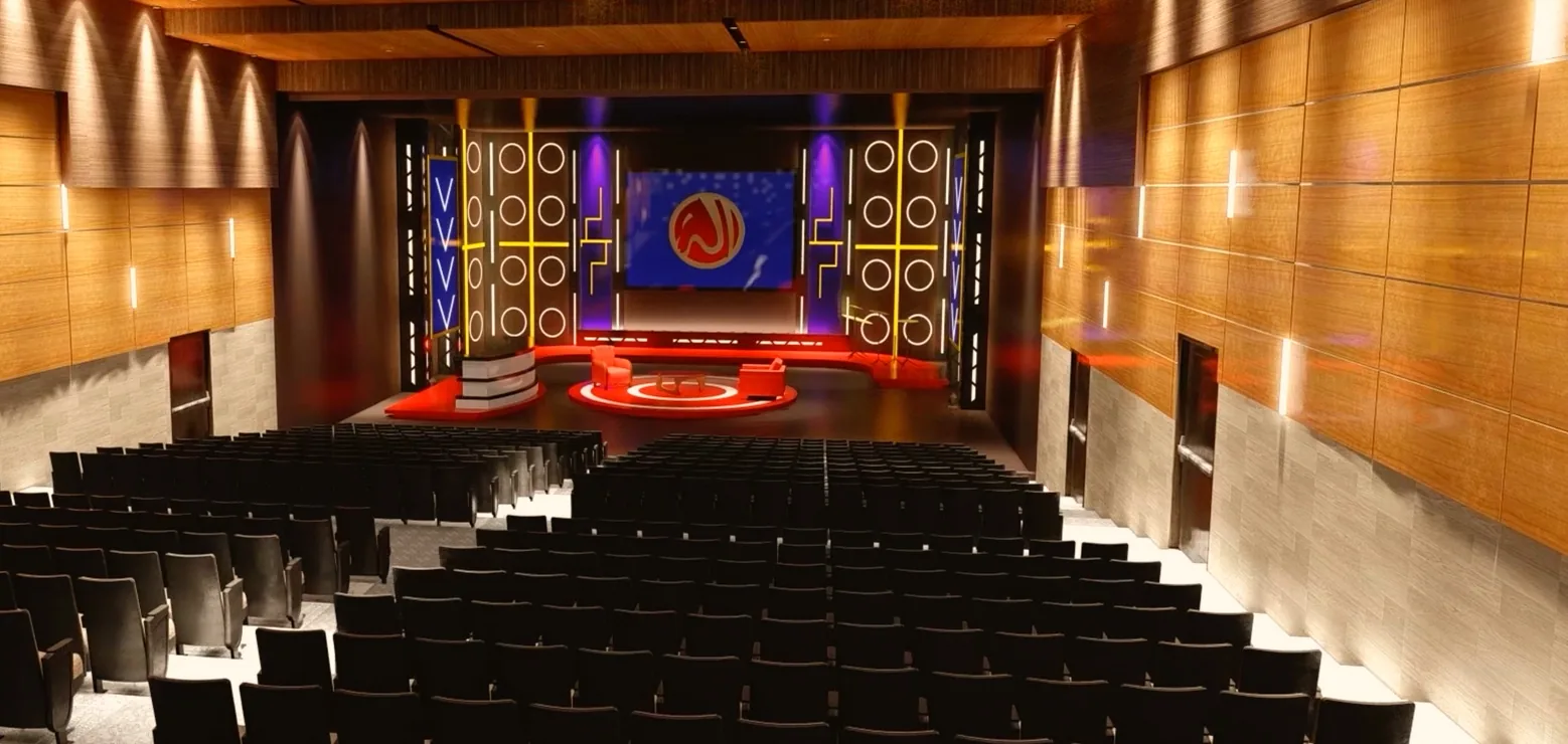 Concept render of the permanent ALRA TV studio and community building — view 5